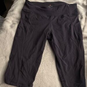 Tangerine Black Capris